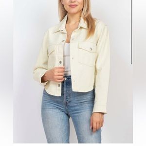 Cream demon jacket from stoosh vintage denim | vintage denim | semi over sized M